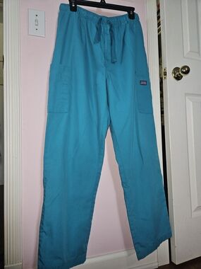 Cherokee Men's Teal Cargo Scrub Pants